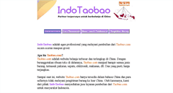 Desktop Screenshot of indotaobao.com