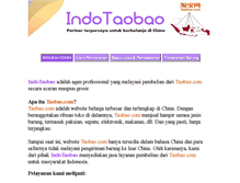 Tablet Screenshot of indotaobao.com